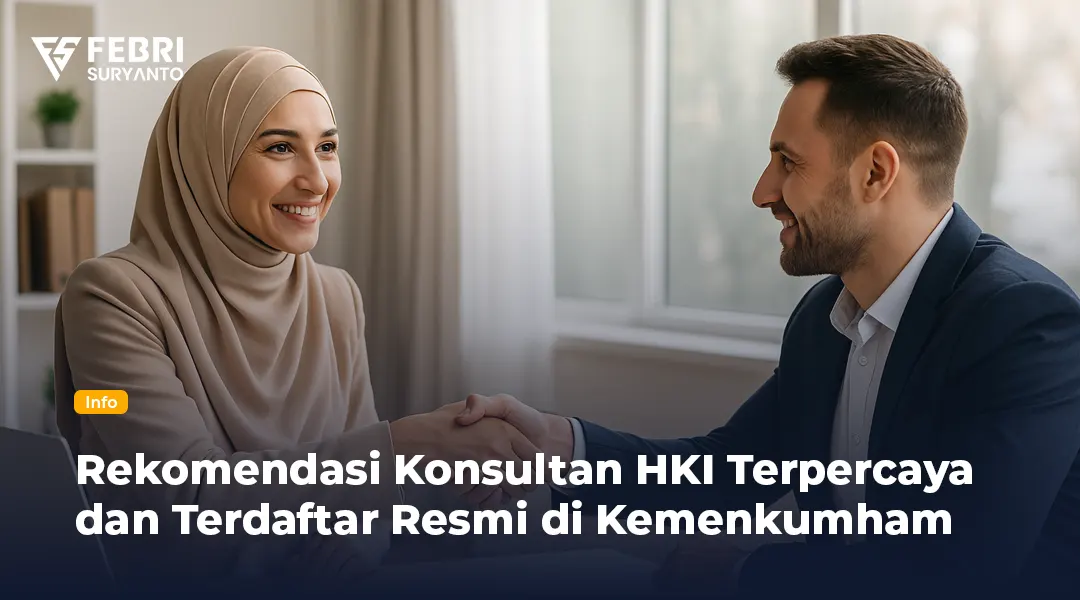 Konsultan HKI terpercaya untuk daftar merek dan hak cipta resmi. Cek rekomendasi konsultan legal terdaftar di Kemenkumham sekarang.